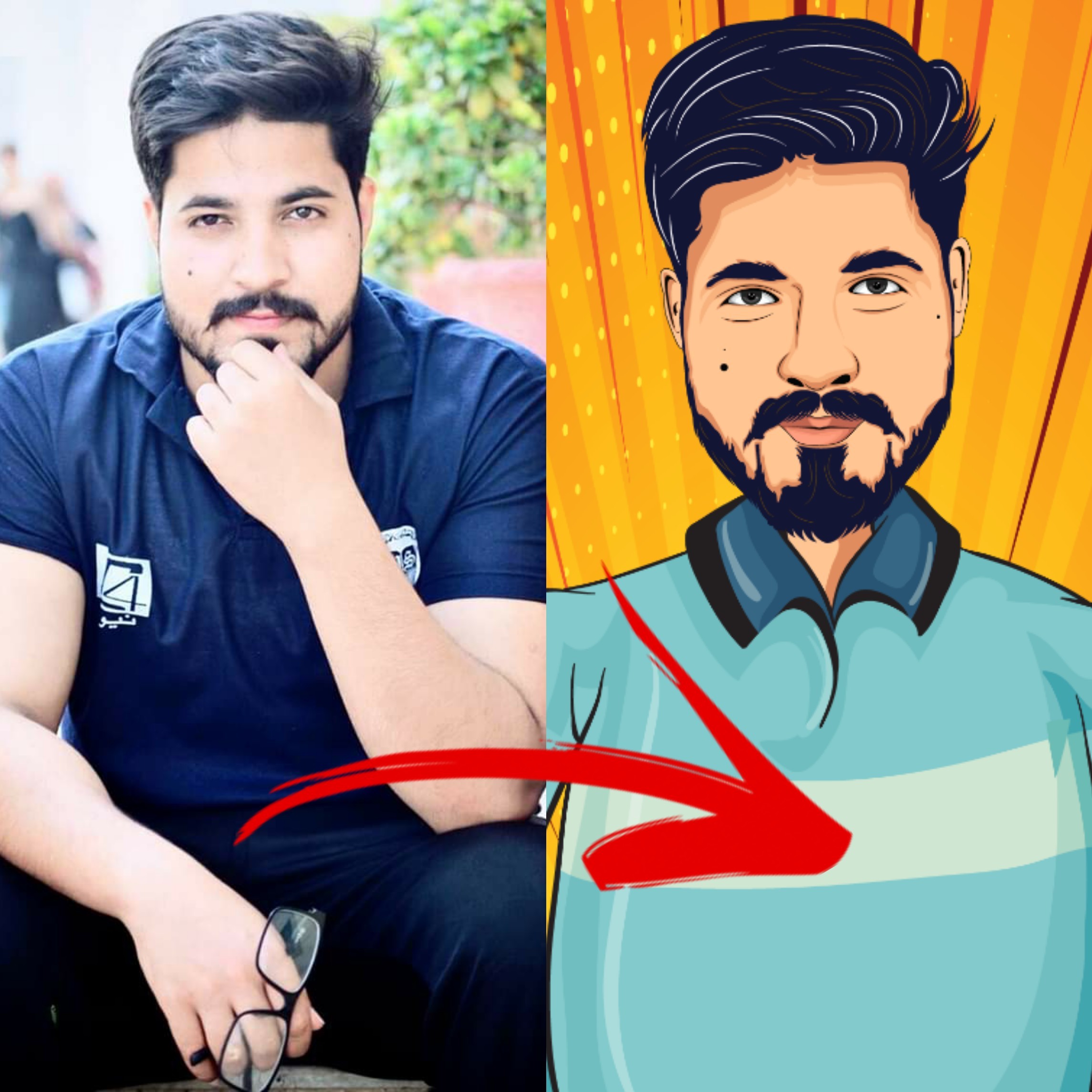 I will draw amazing cartoon or vector portrait with your image